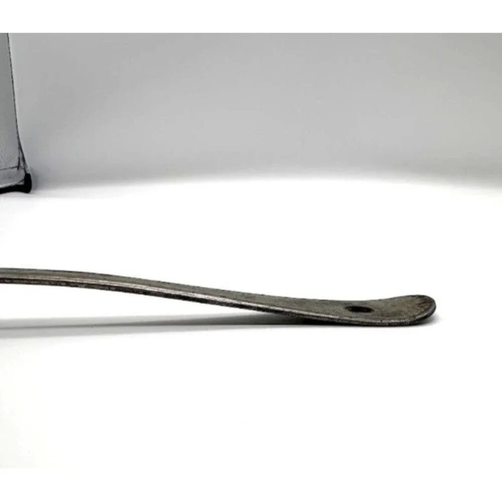 Vintage Unmarked Steel Serving Spoon Primitive Farmhouse Kitchen Utensil 13.5